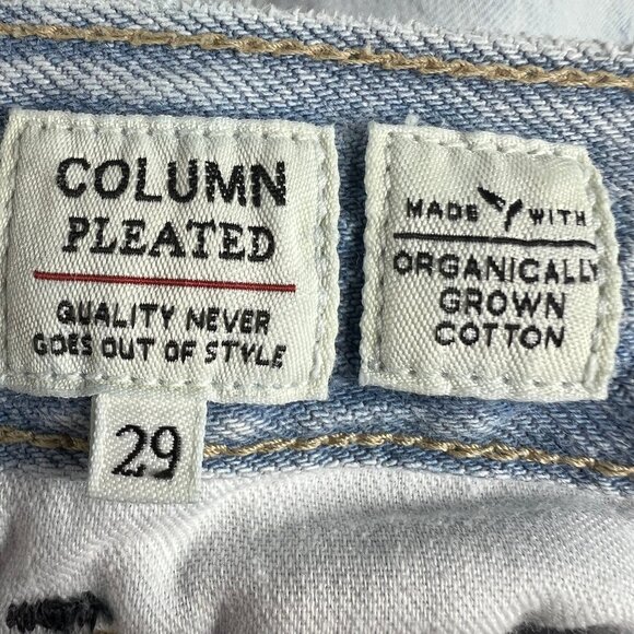 Levi's Made Crafted Jean Women 30x28* Column Pleated High Rise Blue Denim Tag 29 - Picture 7 of 16